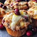 cranberry orange streusel muffins - featured image