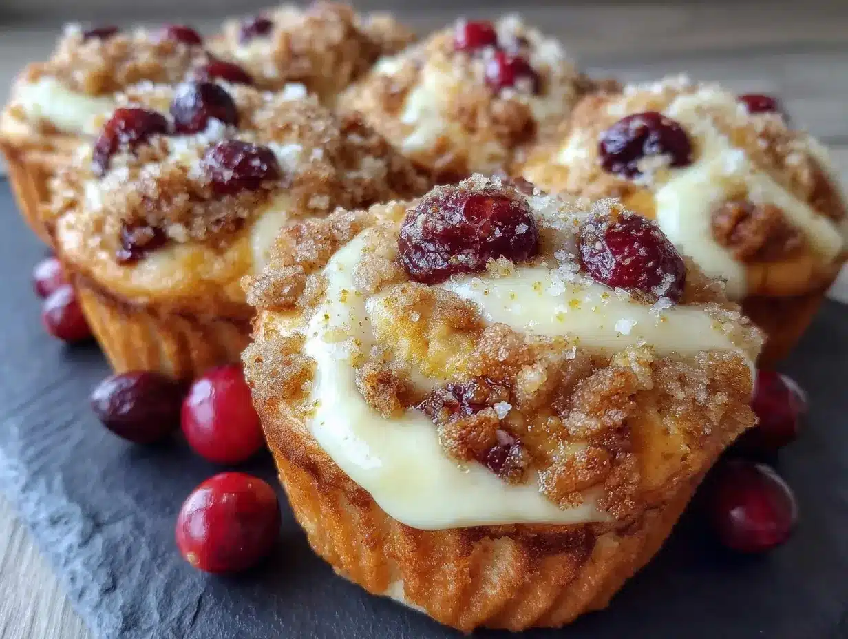 cranberry orange streusel muffins preparation steps