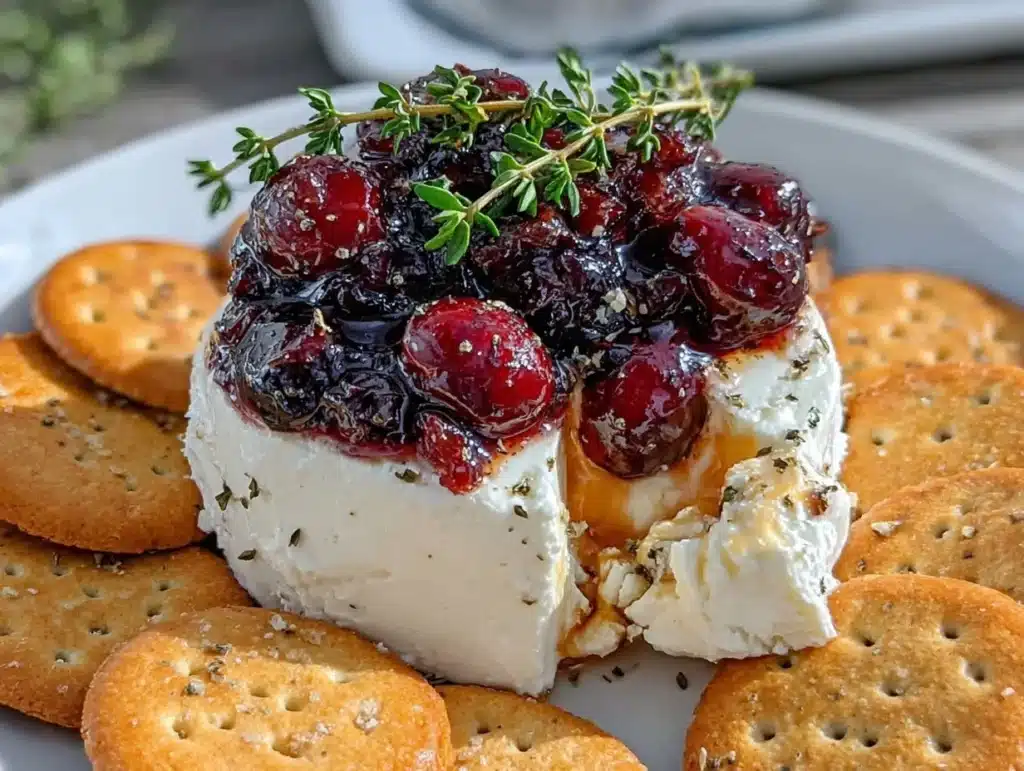 cranberry pepper jelly dip - featured image