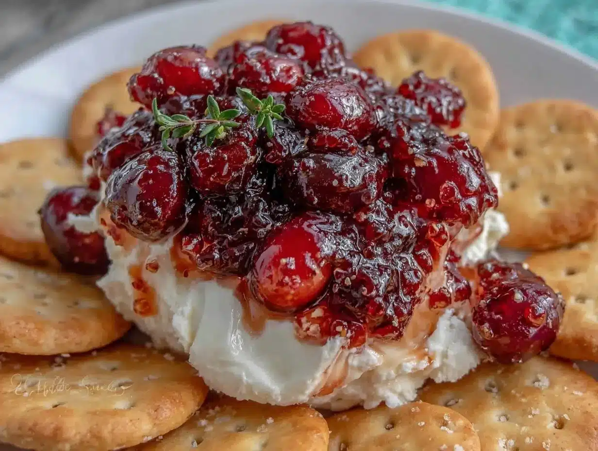 cranberry pepper jelly dip preparation steps