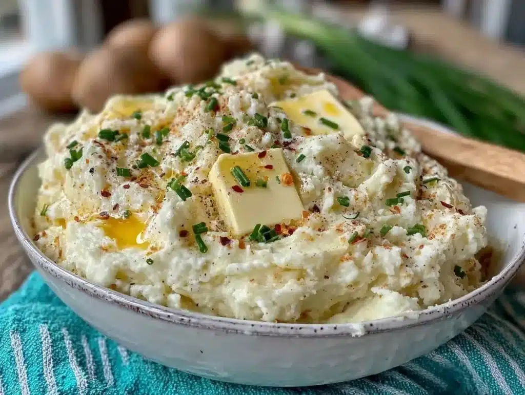 cream cheese mashed potatoes - featured image