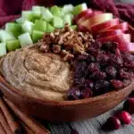 creamy apple fruit salad - featured image