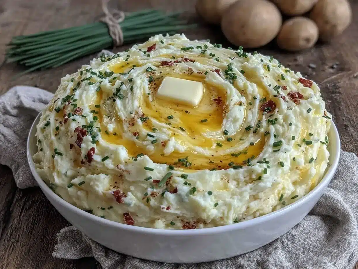 creamy cheesy garlic mashed potatoes preparation steps