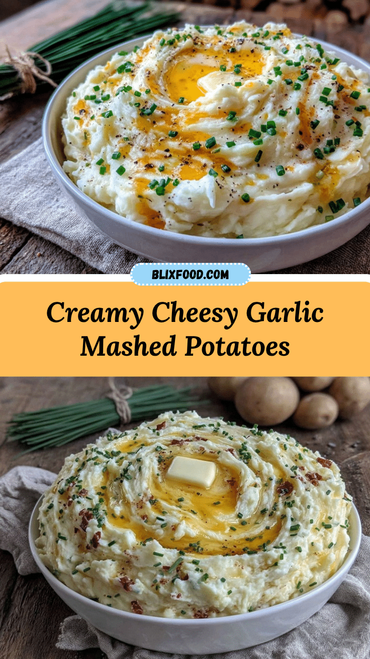 creamy cheesy garlic mashed potatoes recipe