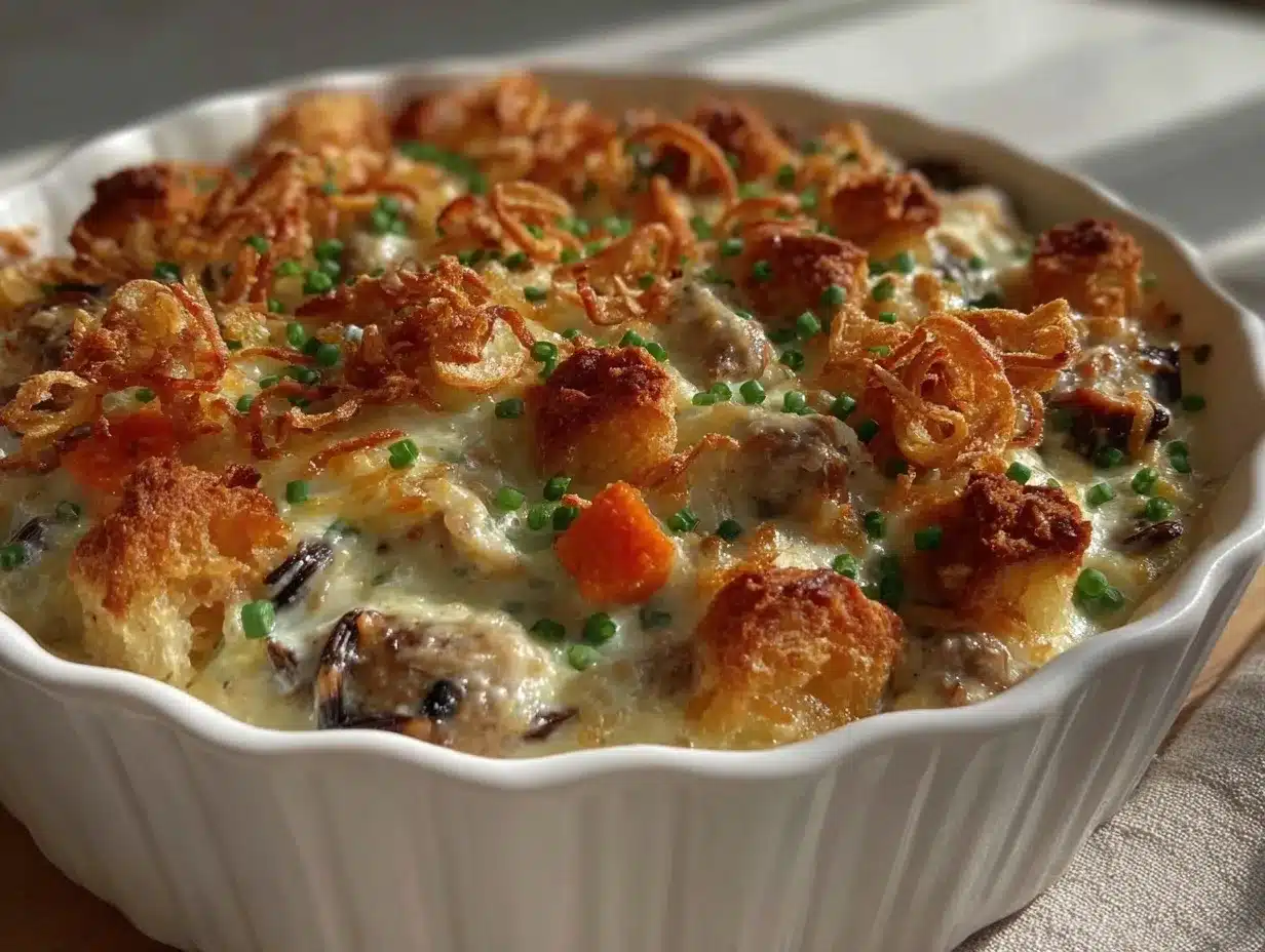 creamy chicken and wild rice casserole preparation steps