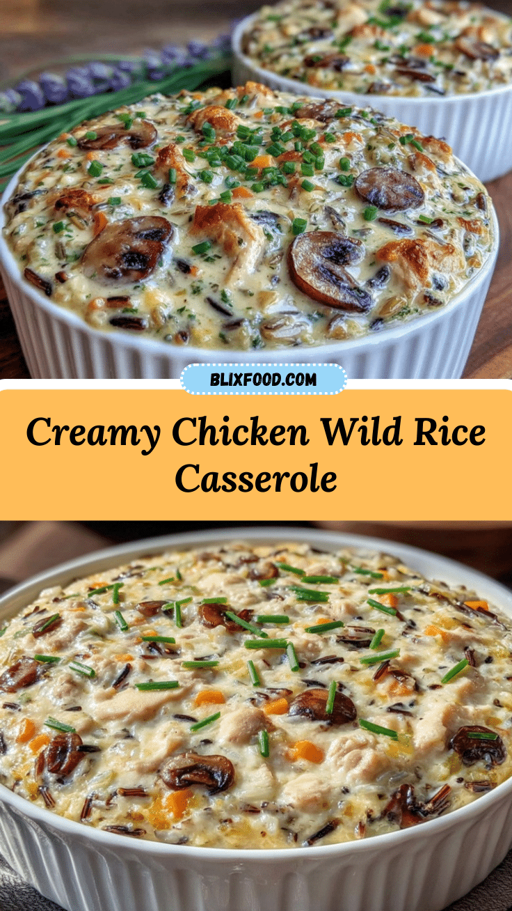 creamy chicken wild rice casserole recipe