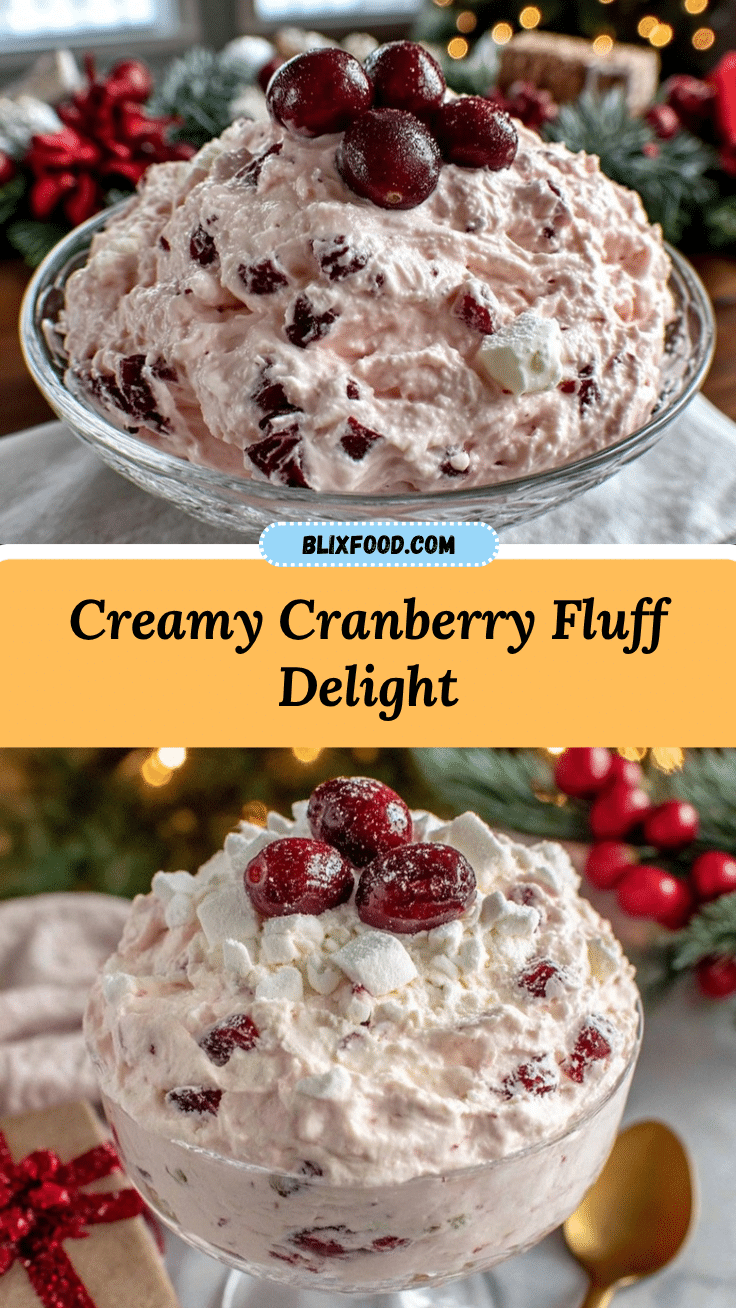 creamy cranberry fluff recipe
