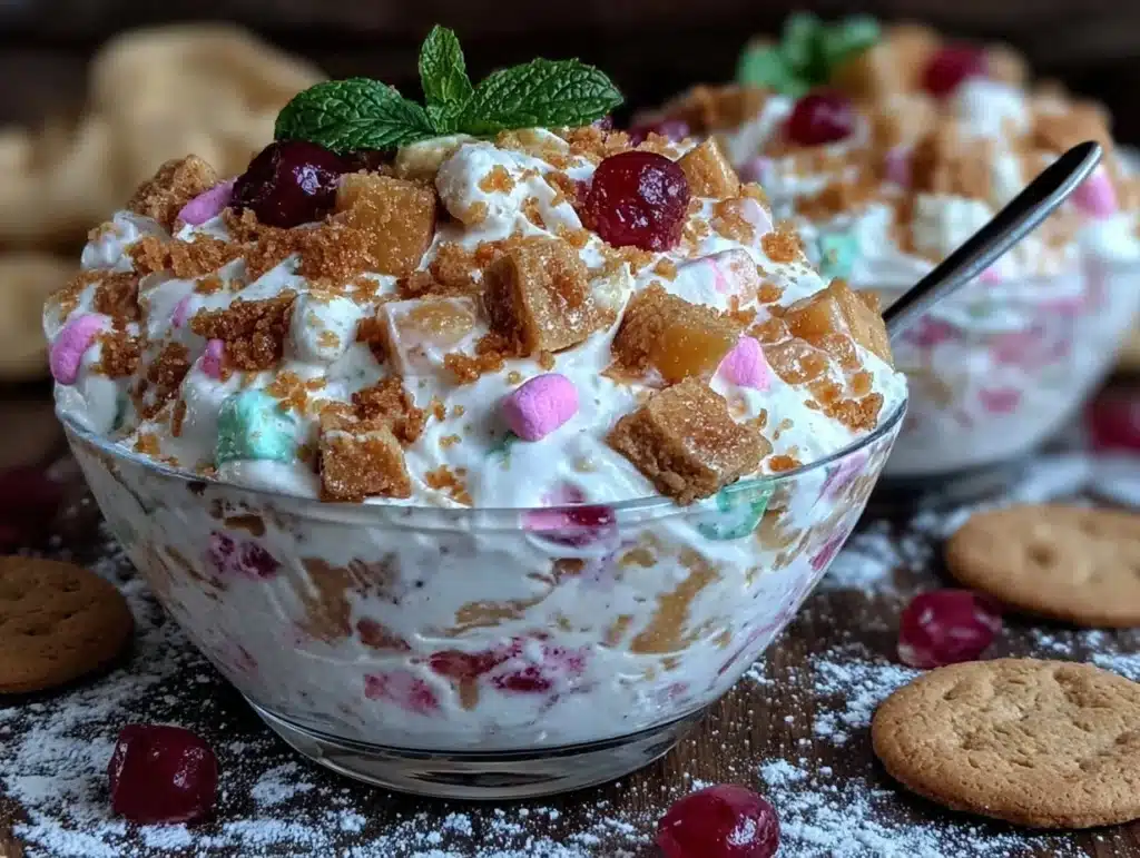 creamy fluff salad - featured image