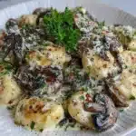 creamy mushroom gnocchi - featured image