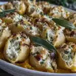 creamy pumpkin ricotta stuffed shells - featured image
