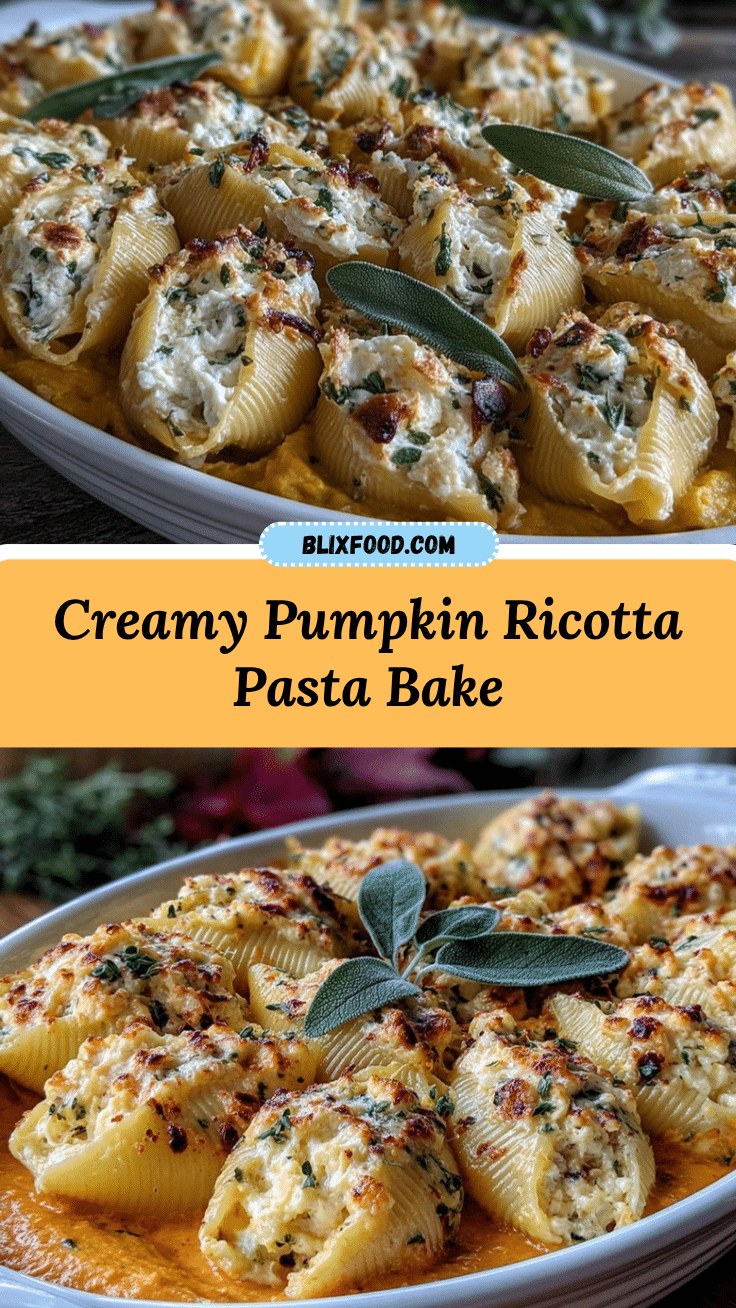 creamy pumpkin ricotta stuffed shells recipe