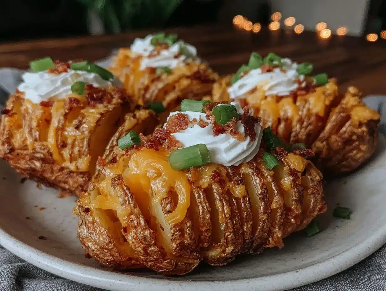 crispy loaded Hasselback potato bites preparation steps