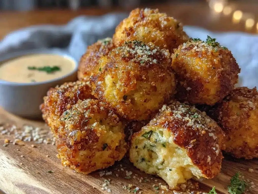 crispy spinach balls - featured image