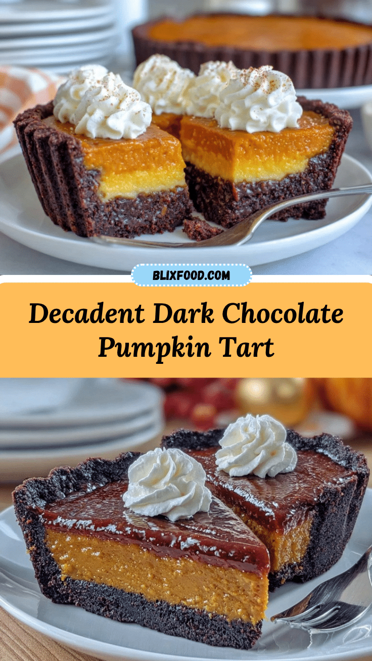 dark chocolate pumpkin tart recipe