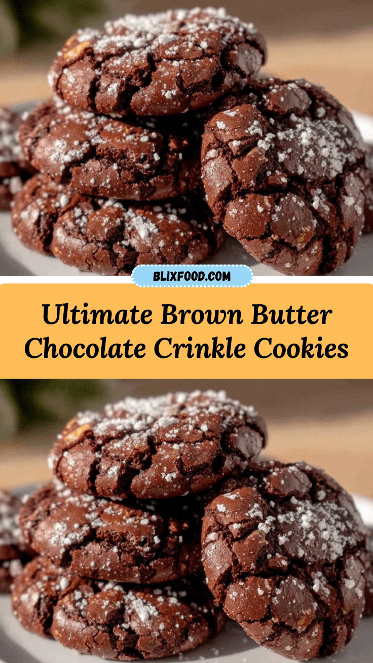 Double Chocolate Crinkle Cookies recipe