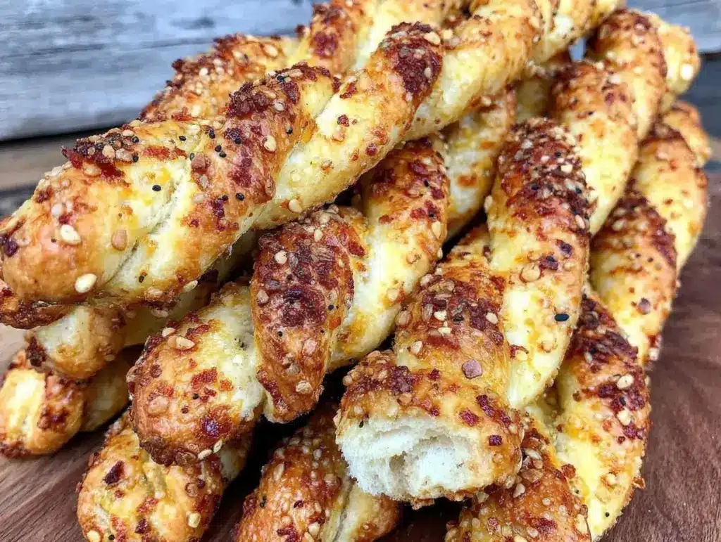 Everything Bagel Greek Yogurt Breadsticks - featured image
