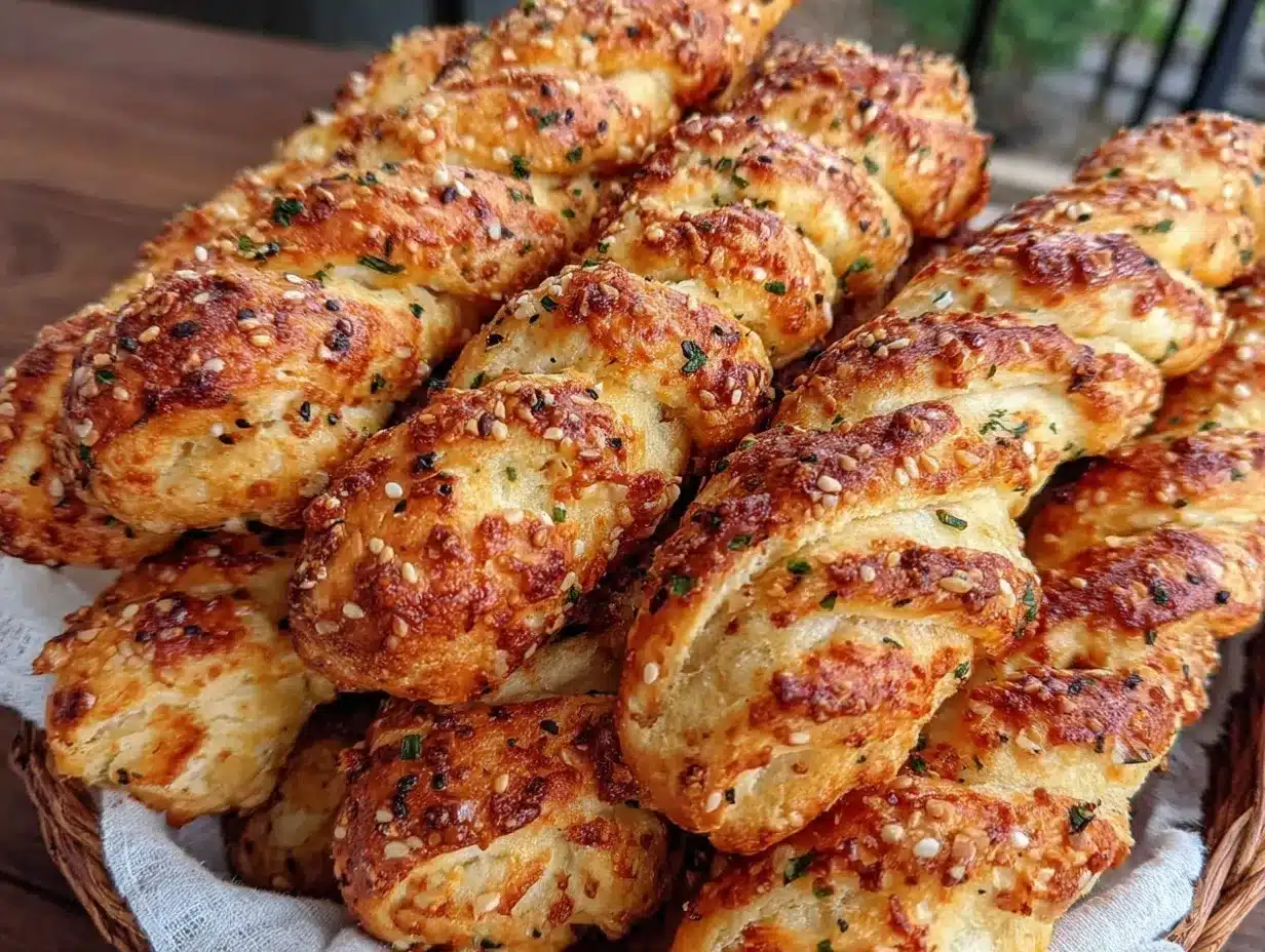 Everything Bagel Greek Yogurt Breadsticks preparation steps