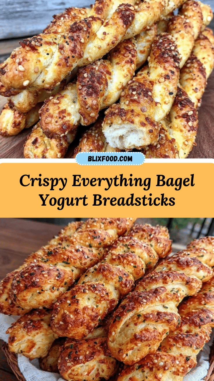 Everything Bagel Greek Yogurt Breadsticks recipe