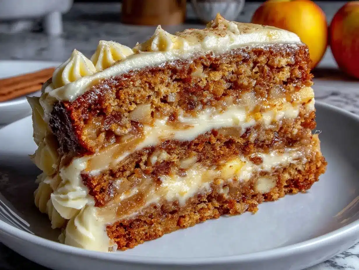 fresh apple cake preparation steps