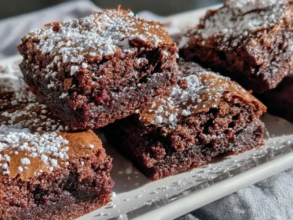 gingerbread brownies - featured image