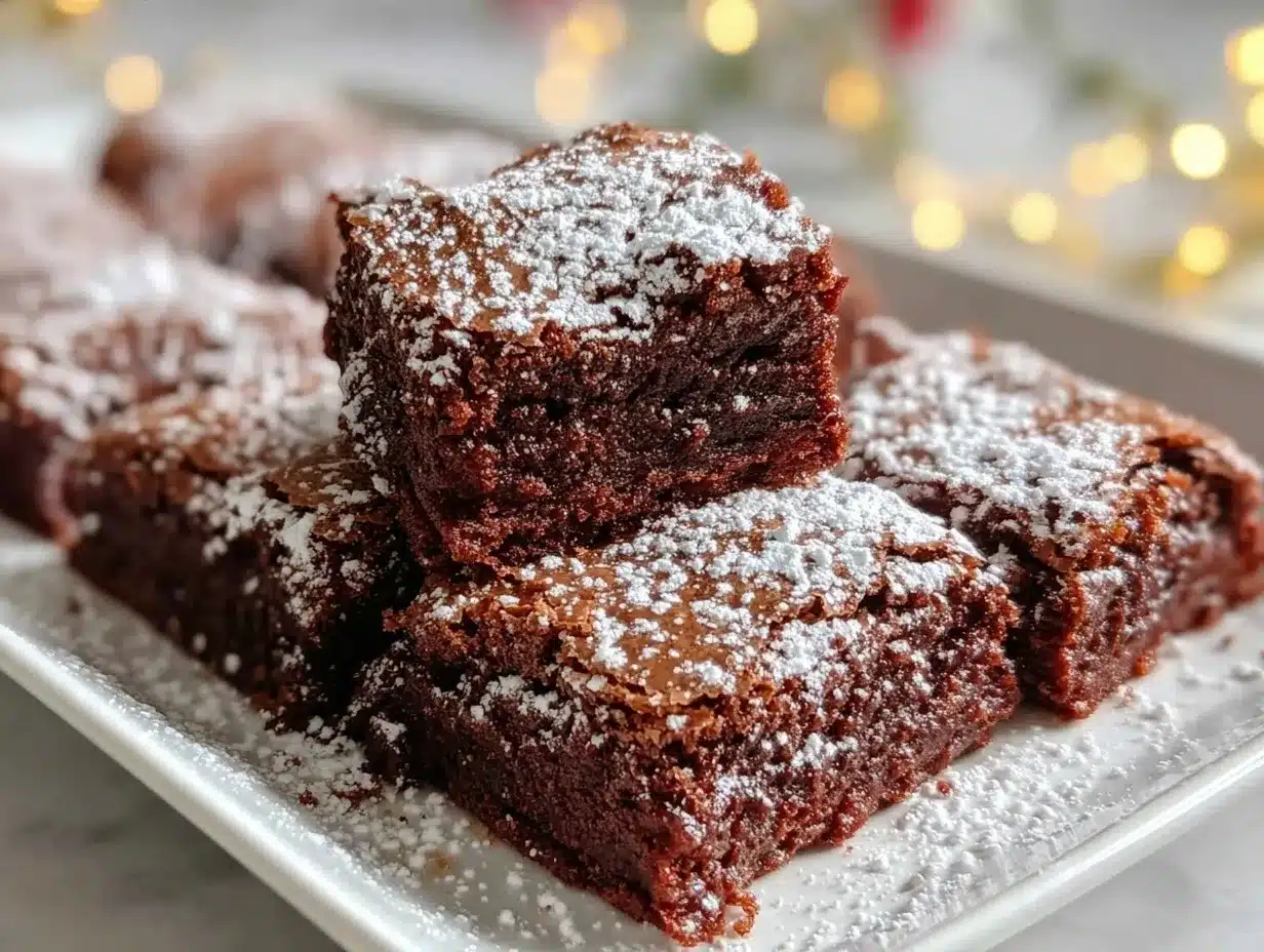 gingerbread brownies preparation steps