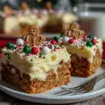 gingerbread cookie bars - featured image