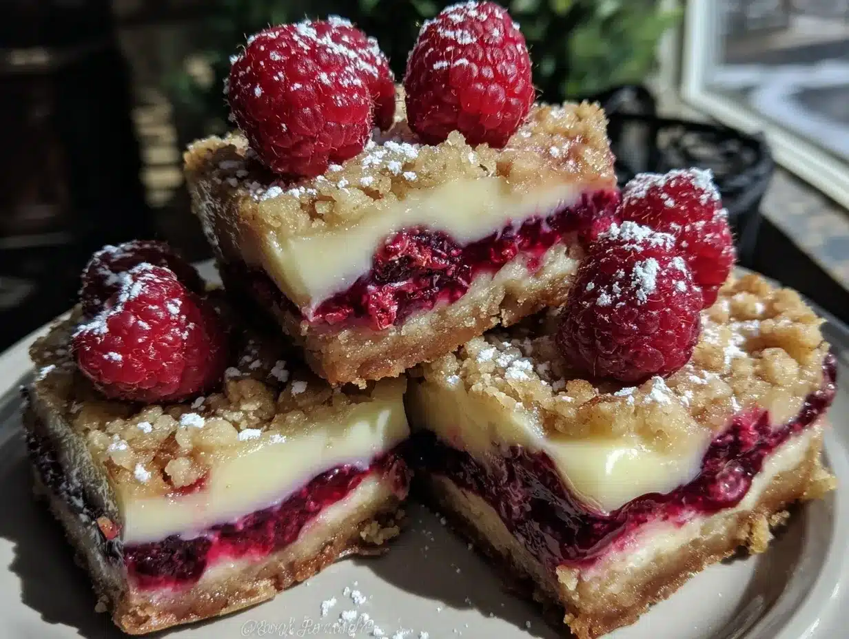 lemon raspberry cheesecake bars preparation steps