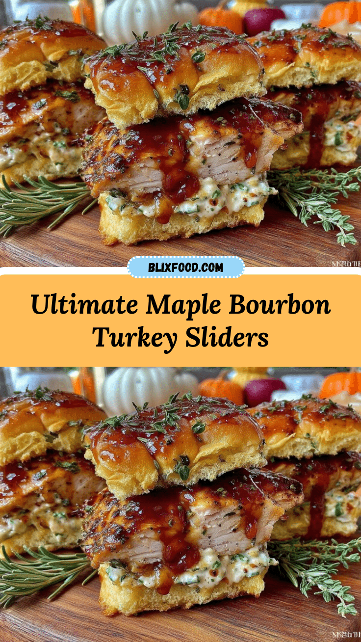 maple bourbon glazed turkey sliders recipe