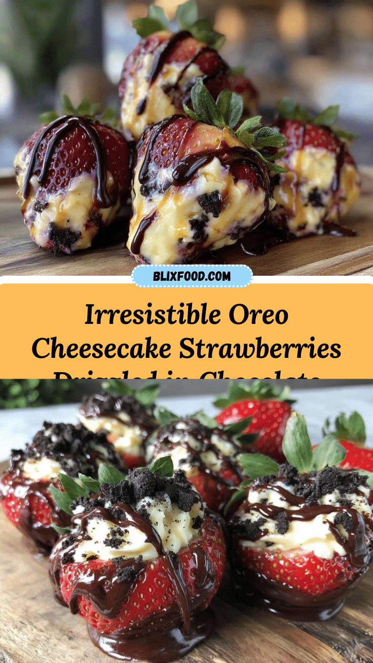 Oreo cheesecake stuffed strawberries recipe