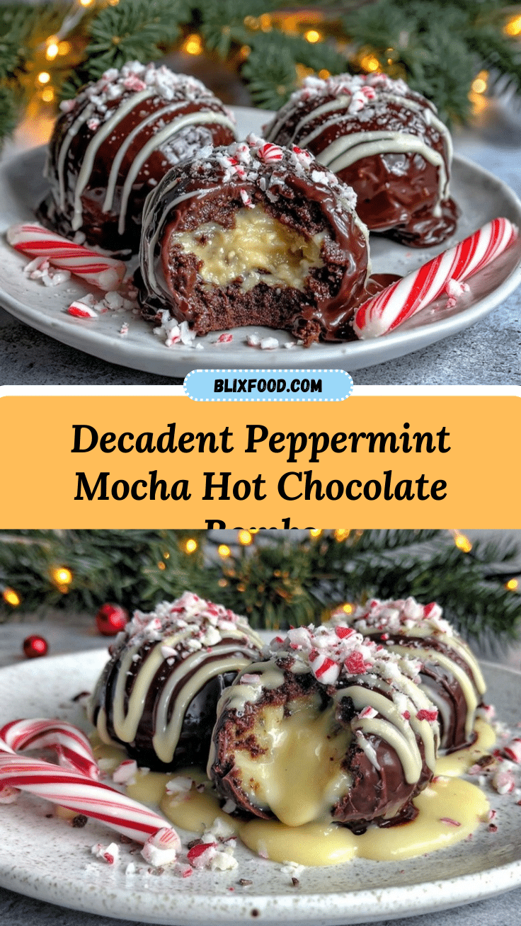 Peppermint Mocha Hot Chocolate Bombs recipe