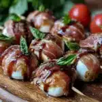 prosciutto wrapped mozzarella - featured image