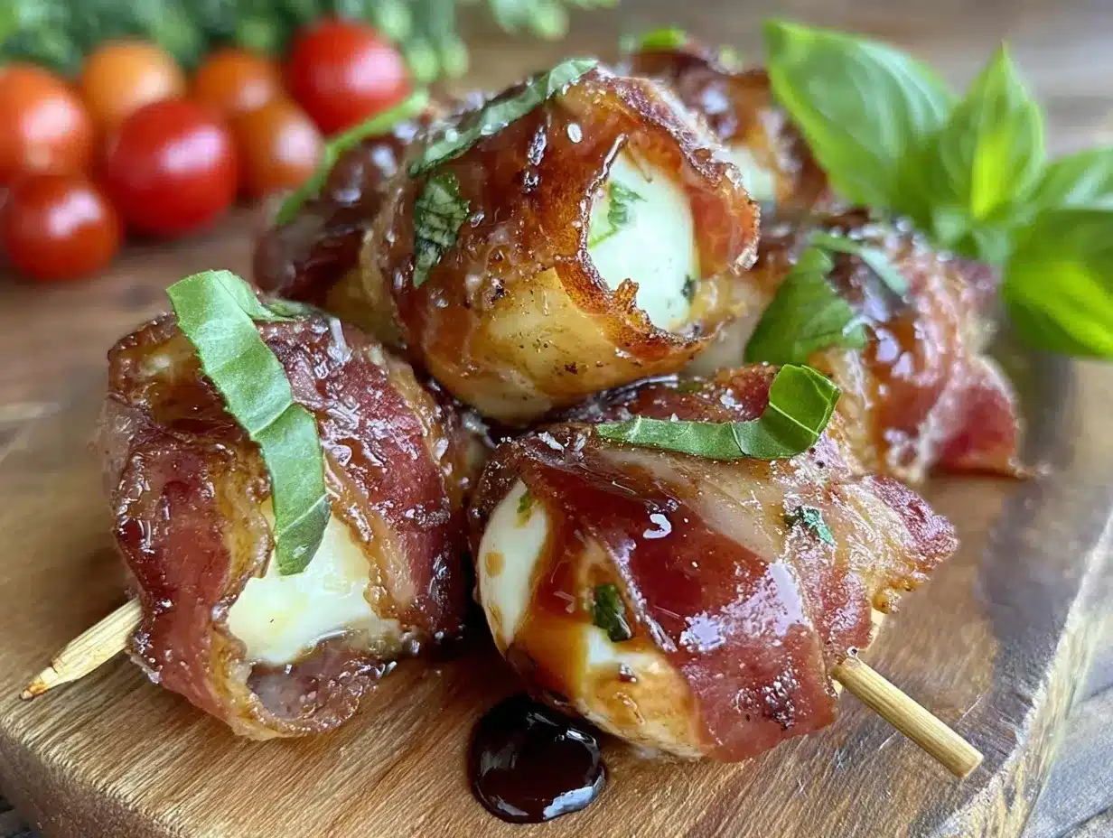 prosciutto wrapped mozzarella preparation steps