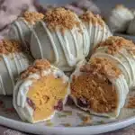 pumpkin cheesecake balls - featured image