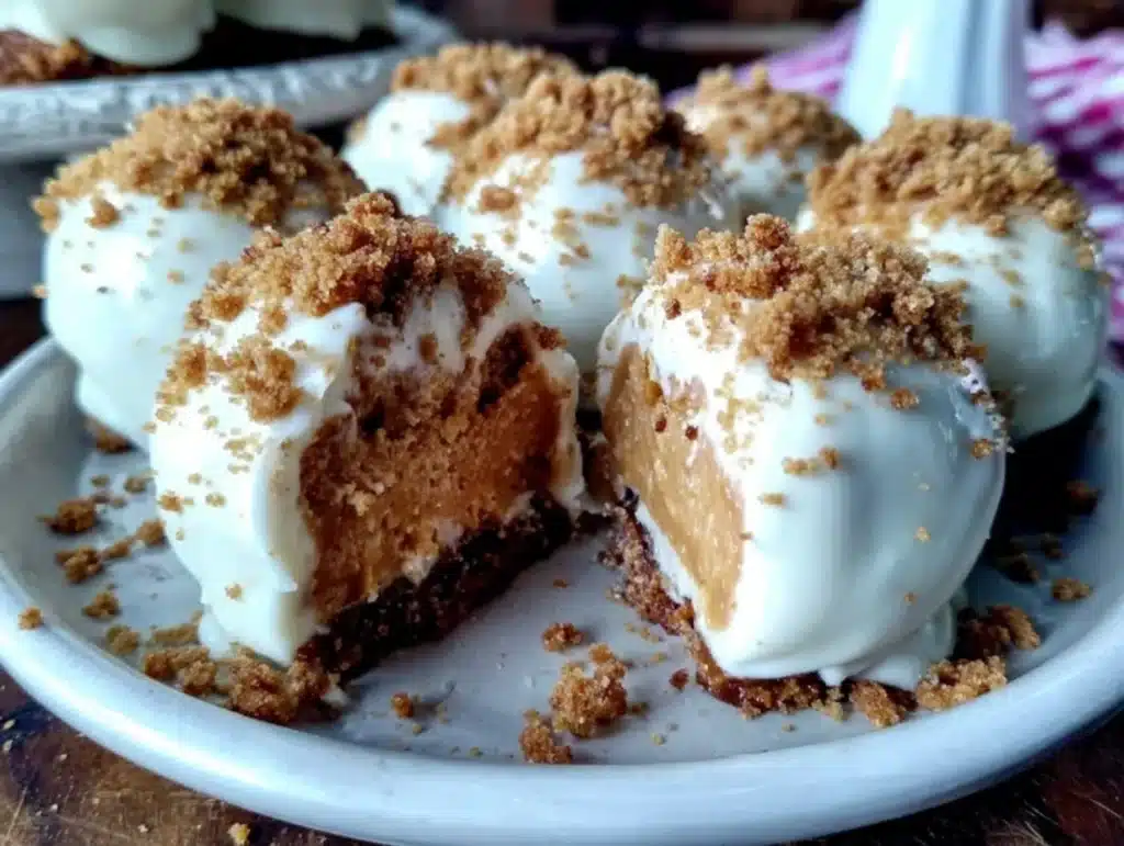 pumpkin cheesecake balls - featured image