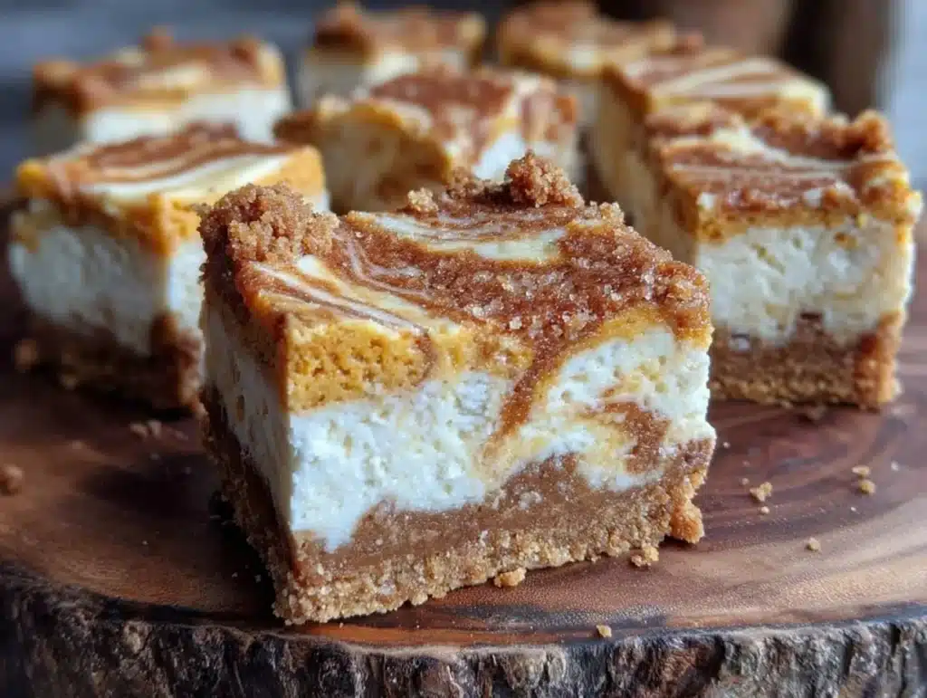 pumpkin cheesecake bars - featured image