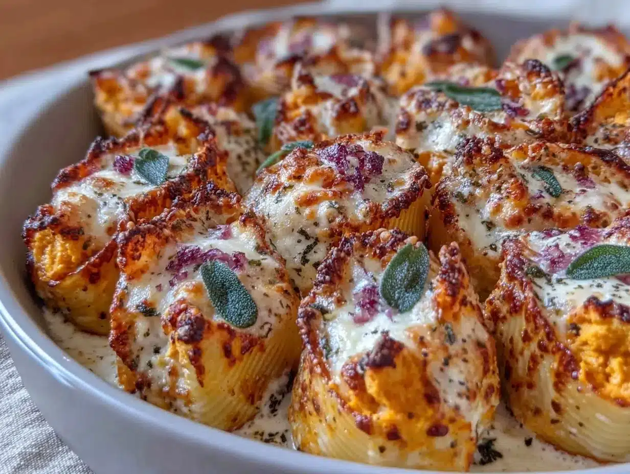 pumpkin stuffed shells preparation steps