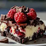 raspberry chocolate lasagna dessert - featured image