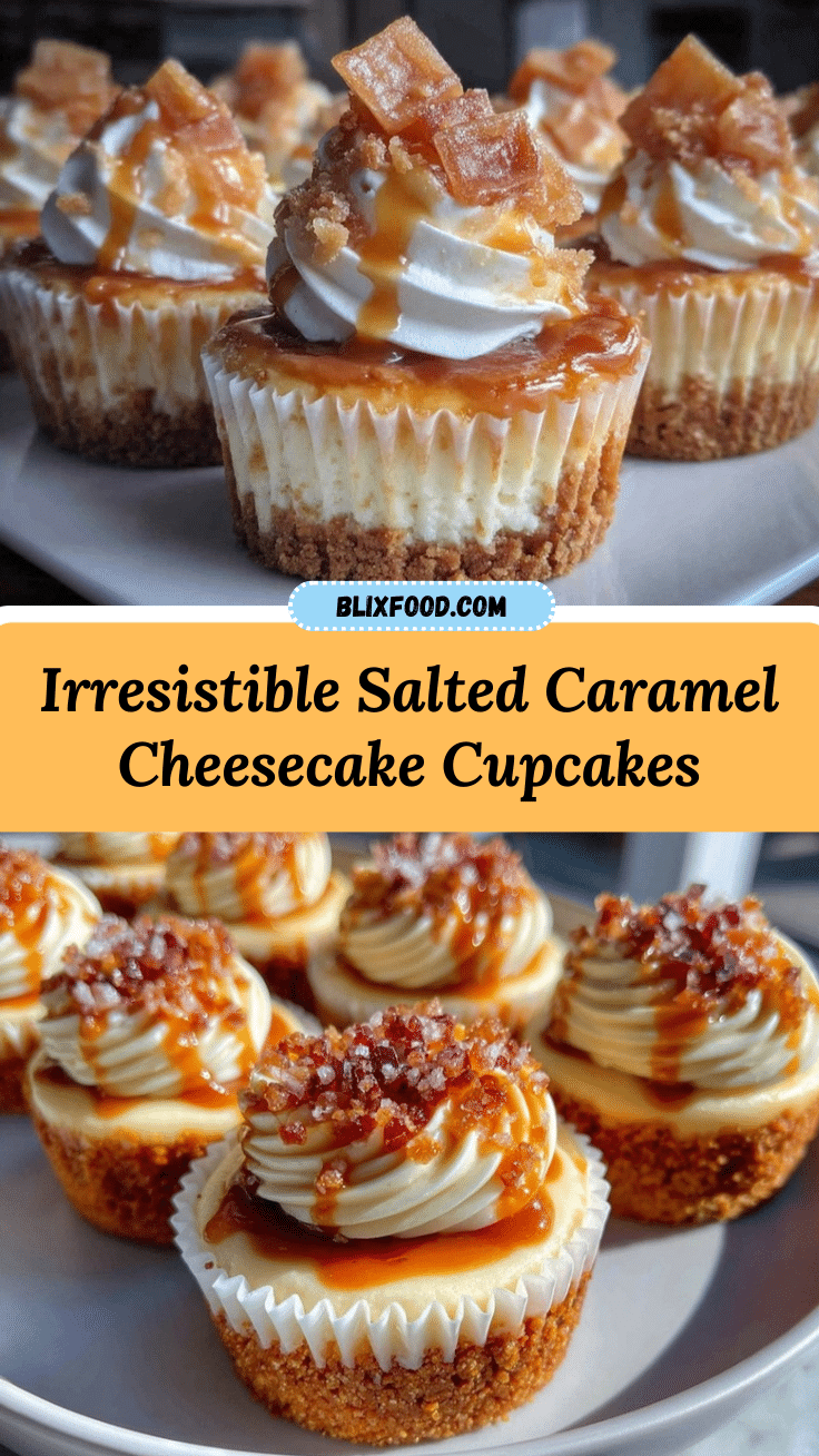 Salted Caramel Crème Brûlée Cheesecake Cupcakes recipe