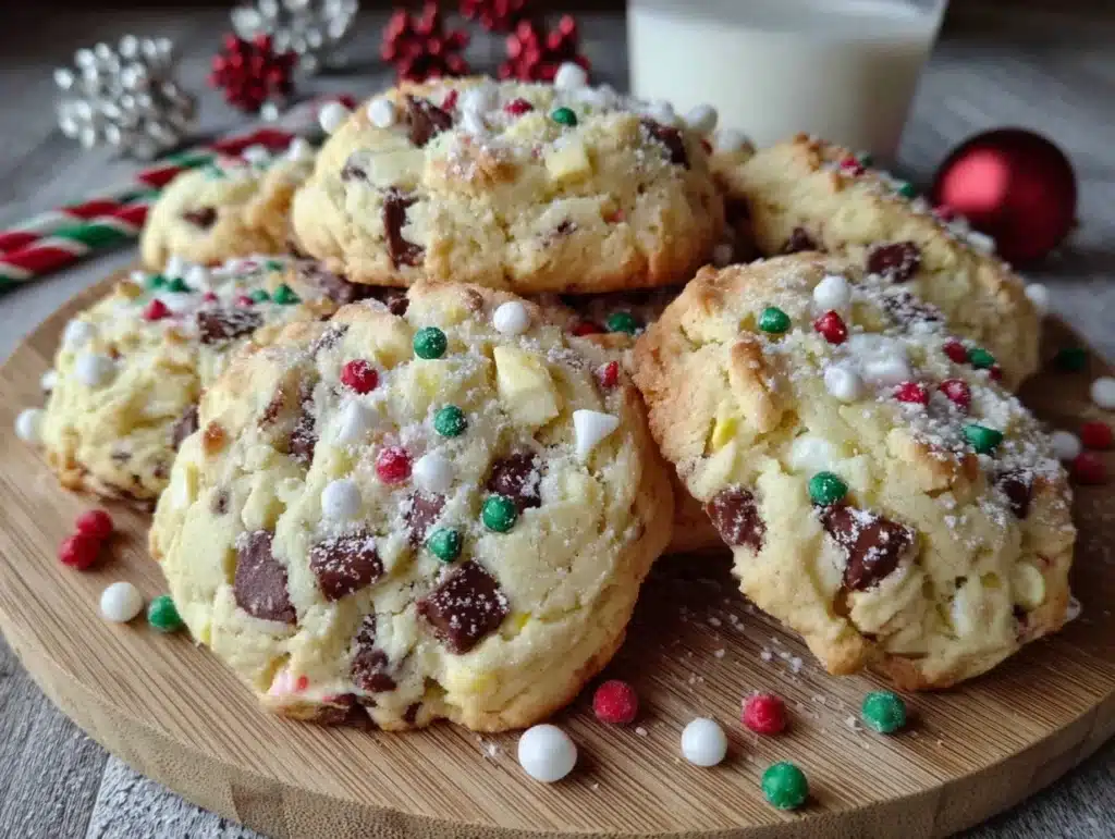 Santa Mix Chocolate Chip Cookies - featured image