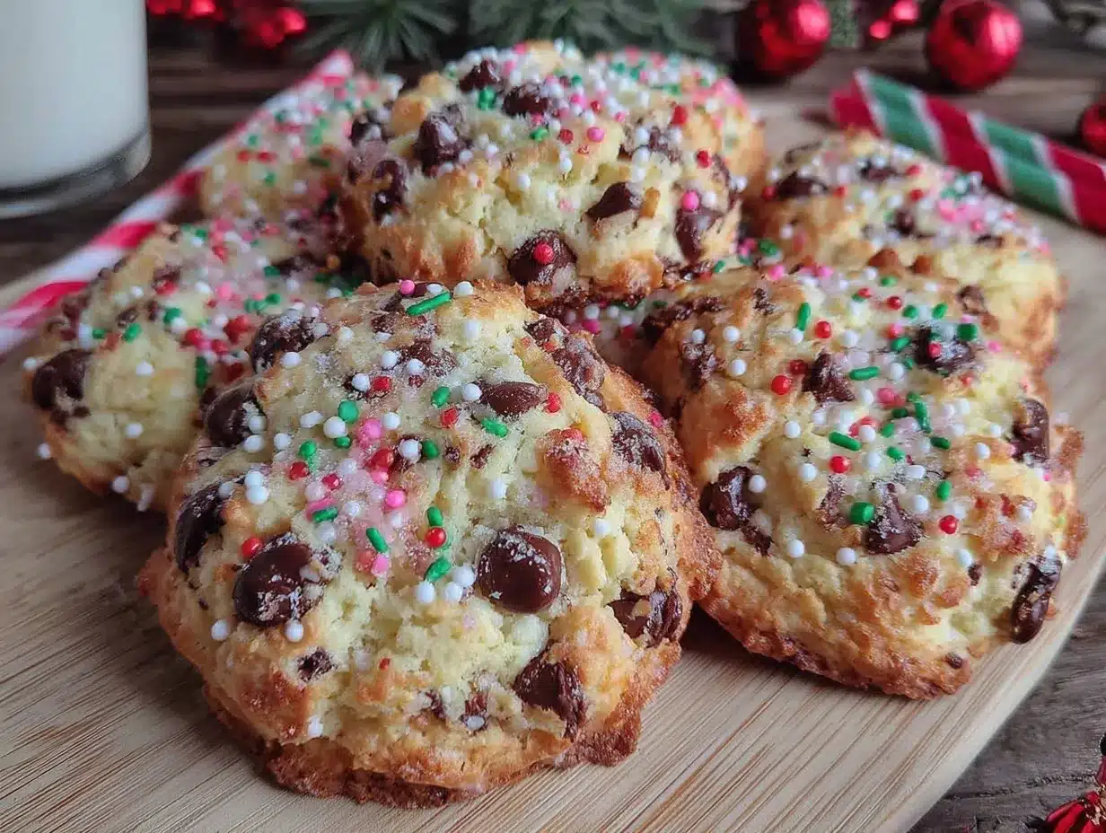 Santa Mix Chocolate Chip Cookies preparation steps