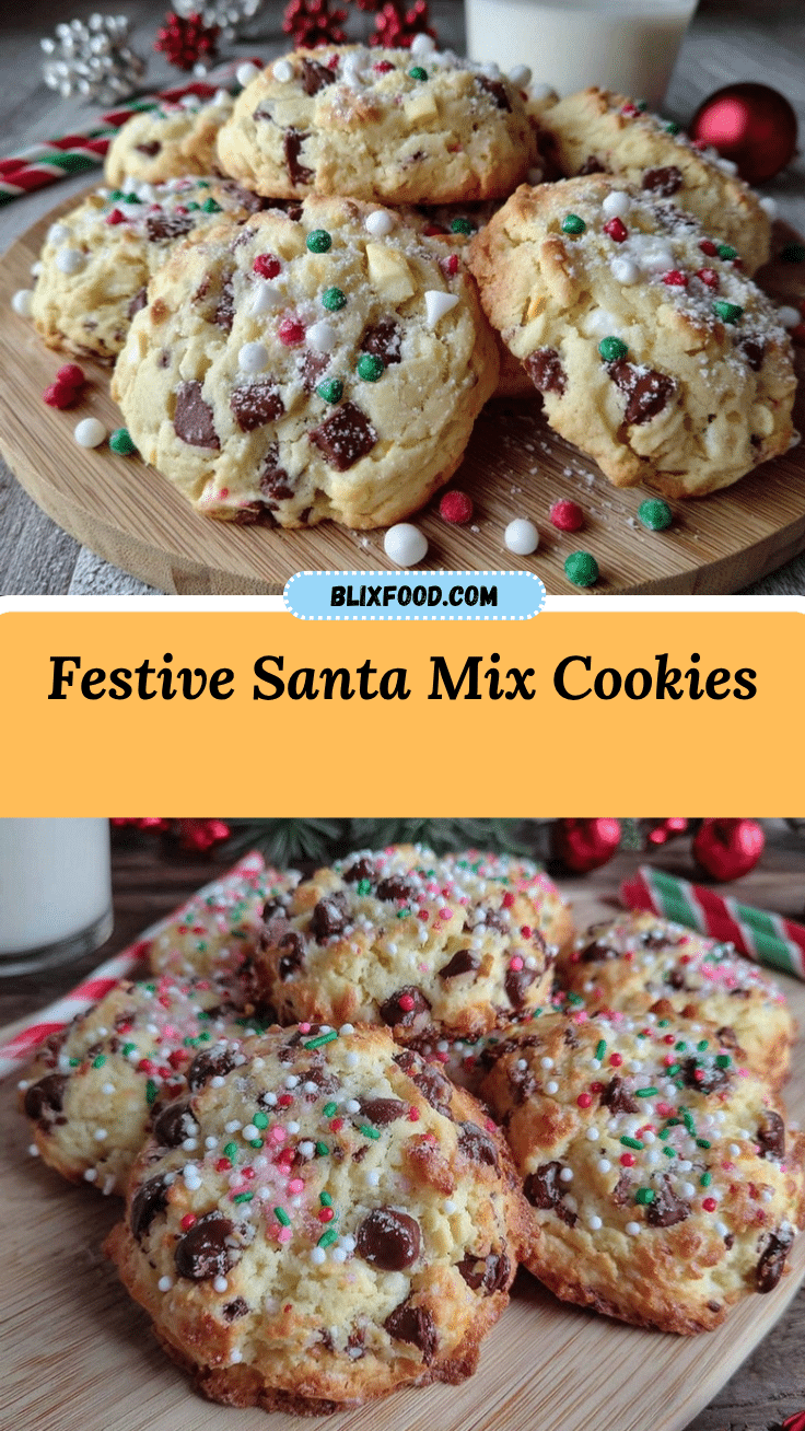 Santa Mix Chocolate Chip Cookies recipe