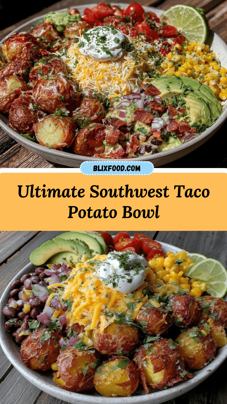 Southwest Taco Potato Bowl recipe