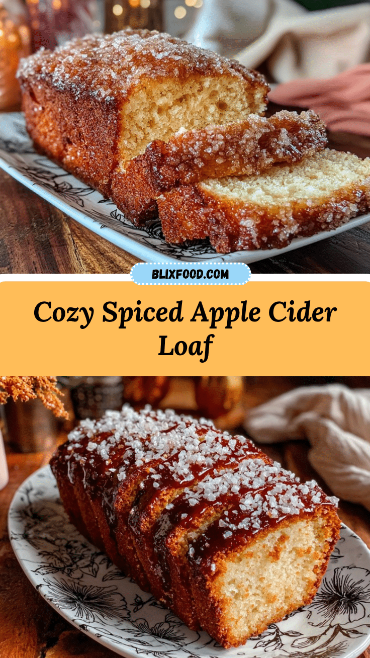 spiced apple cider donut loaf recipe