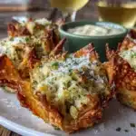 spinach-artichoke wonton cups - featured image