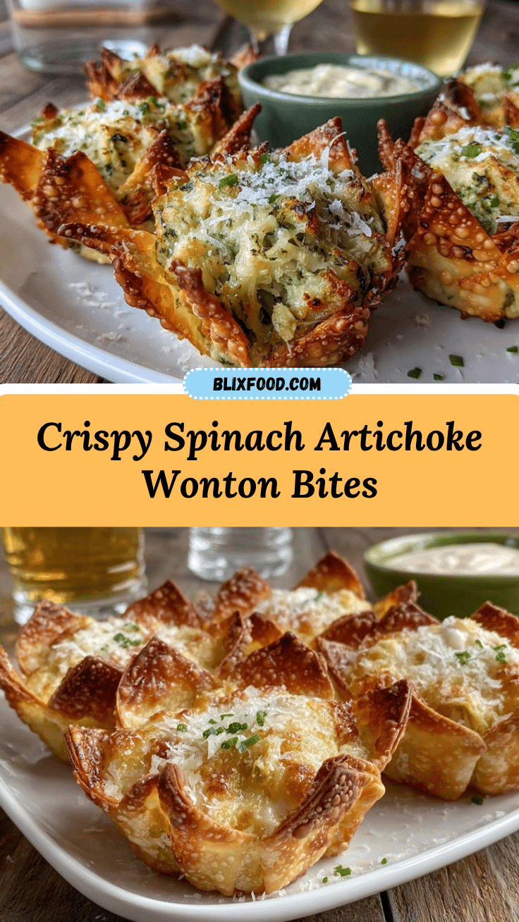 spinach-artichoke wonton cups recipe
