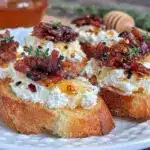 Sweet and Spicy Whipped Feta Crostini - featured image