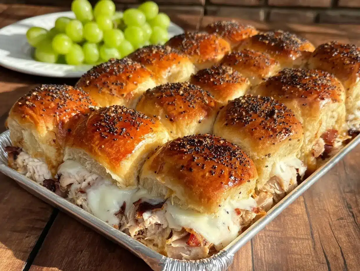 turkey and bacon ranch sliders preparation steps