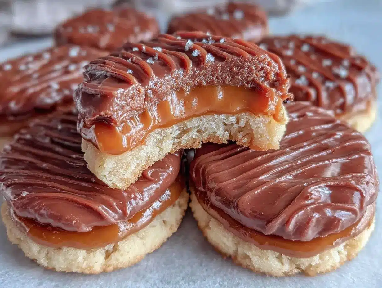 Twix Cookies preparation steps