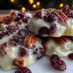 white chocolate cranberry pecan clusters - featured image