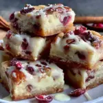 White Chocolate Cranberry Pecan Cookie Bars - featured image